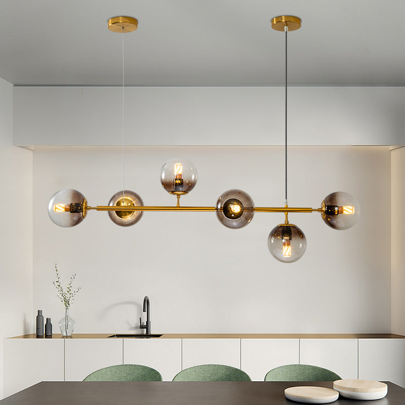 Modern Style Island Light Glass Hanging Light for Dining Room