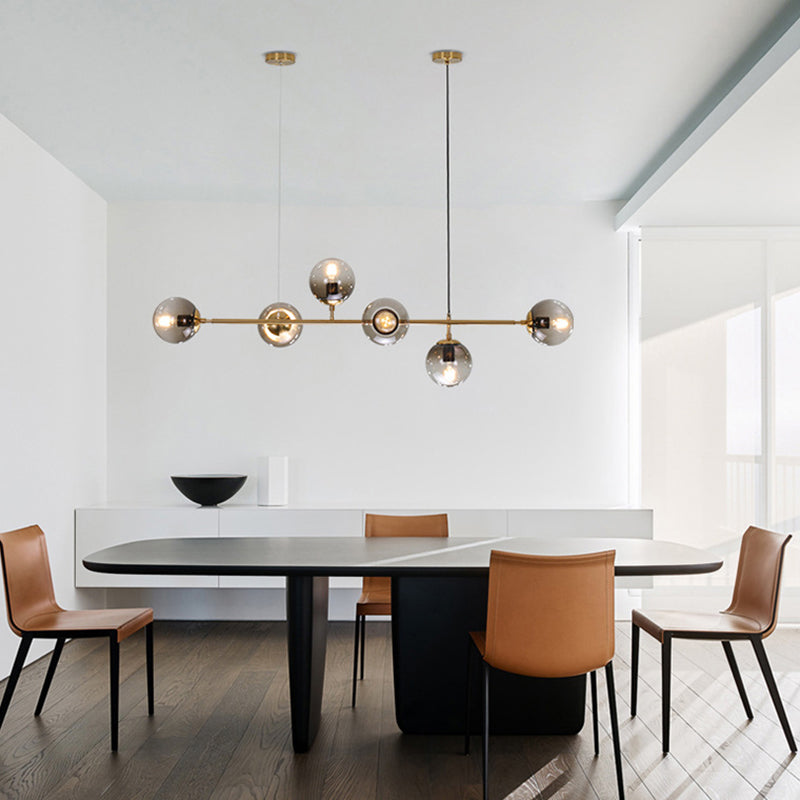 Modern Style Island Light Glass Hanging Light for Dining Room