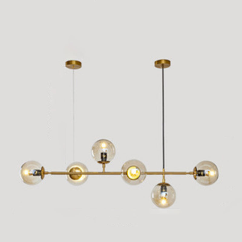 Modern Style Island Light Glass Hanging Light for Dining Room