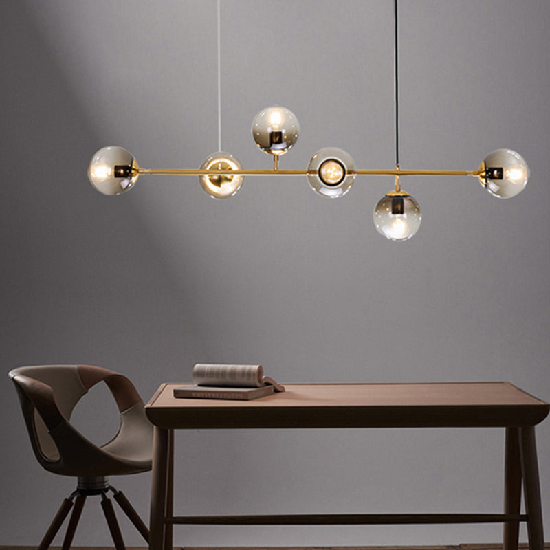 Modern Style Island Light Glass Hanging Light for Dining Room
