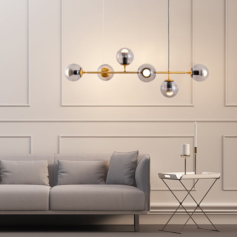 Modern Style Island Light Glass Hanging Light for Dining Room