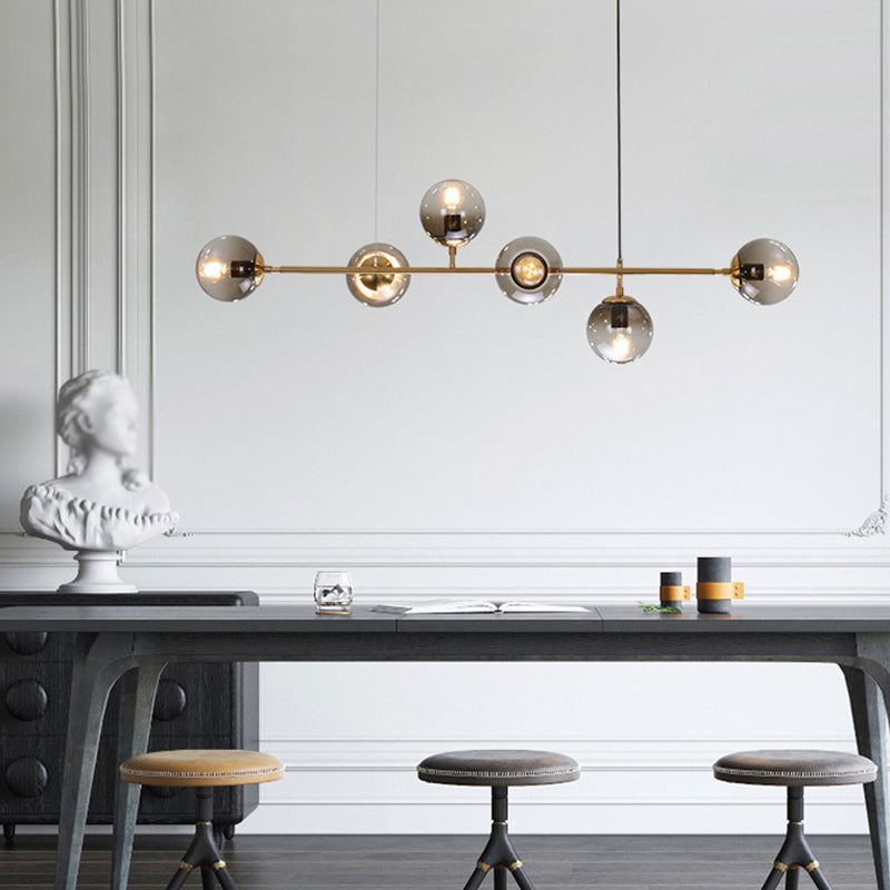 Modern Style Island Light Glass Hanging Light for Dining Room