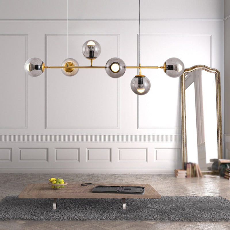 Modern Style Island Light Glass Hanging Light for Dining Room