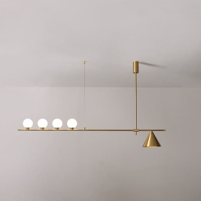 Modern Simple Island Light Glass Hanging Light for Dining Room