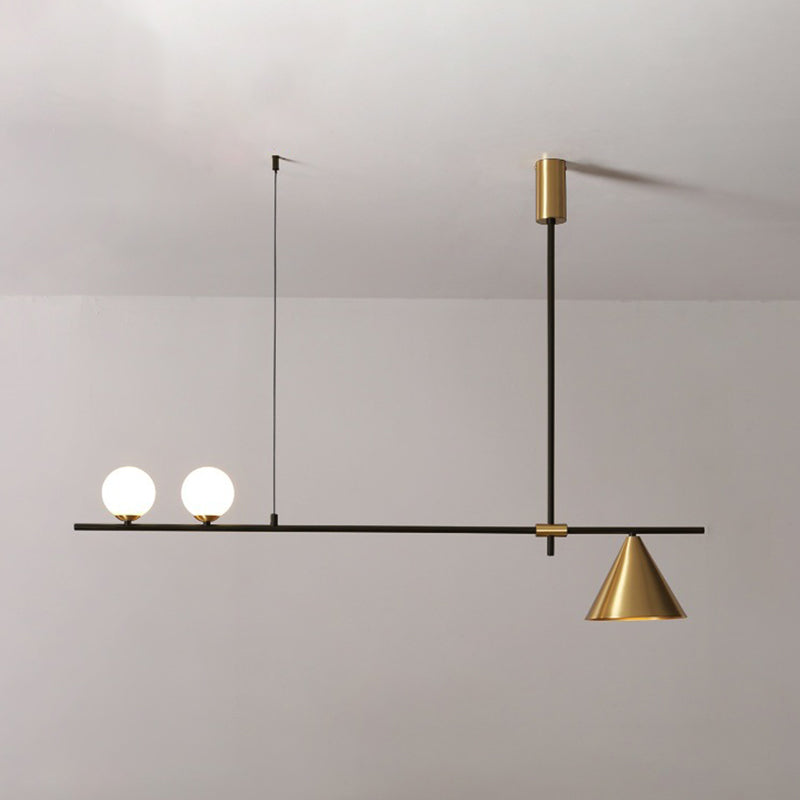 Modern Simple Island Light Glass Hanging Light for Dining Room