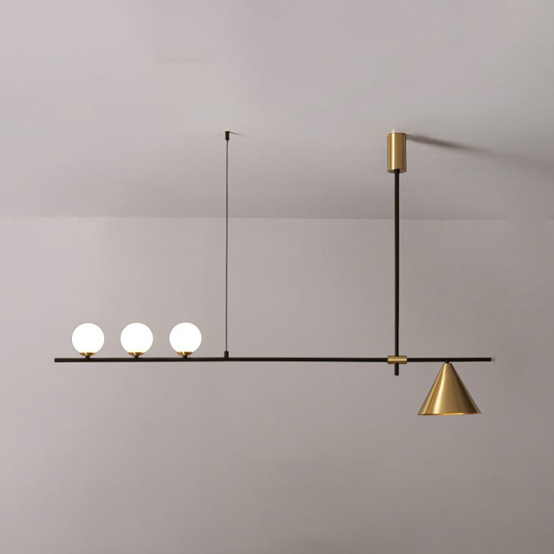 Modern Simple Island Light Glass Hanging Light for Dining Room