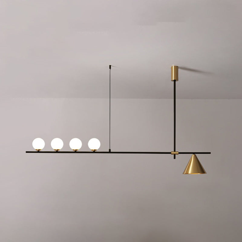 Modern Simple Island Light Glass Hanging Light for Dining Room