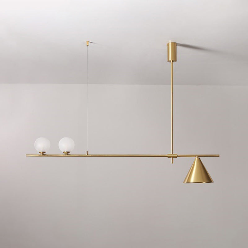 Modern Simple Island Light Glass Hanging Light for Dining Room