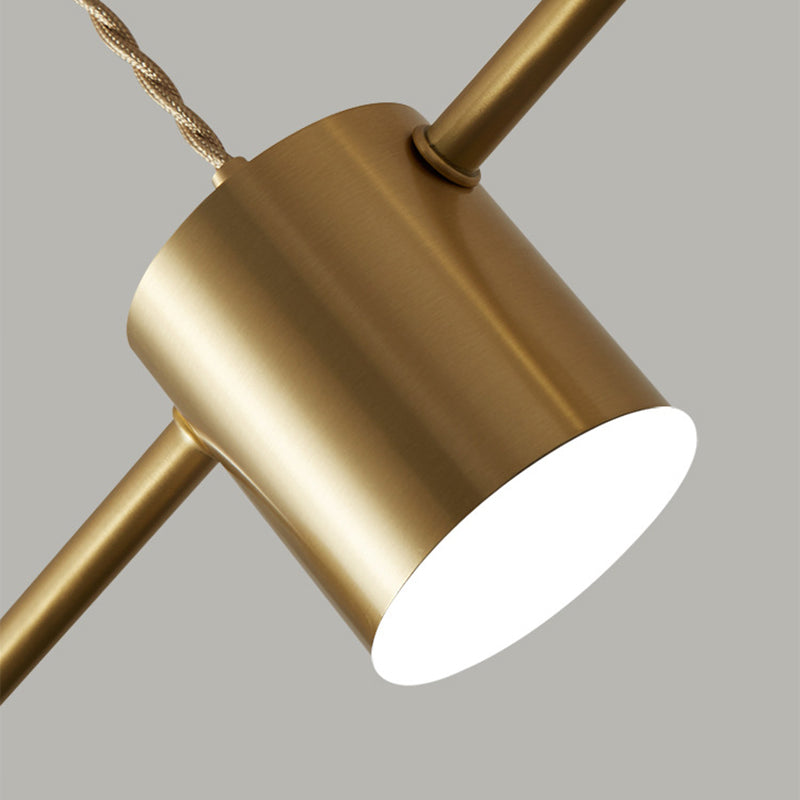 Metal Cylinder Island Pendant Modern Multiple-Light Island Lighting
