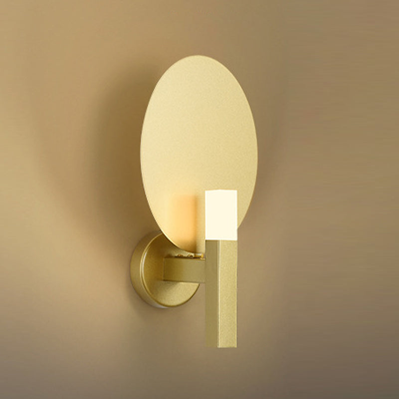 Modernism Single Wall Mounted Sconce Metallic Wall Light in Golden/Black Finish
