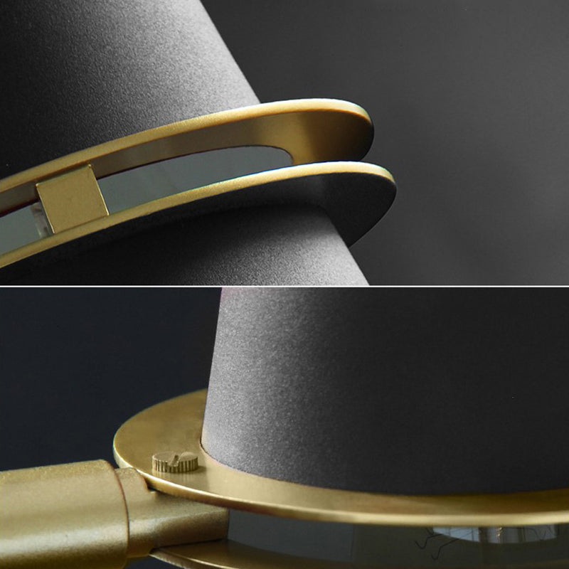 Single Cone Wall Mounted Sconce Modernism Metal Wall Light Sconces