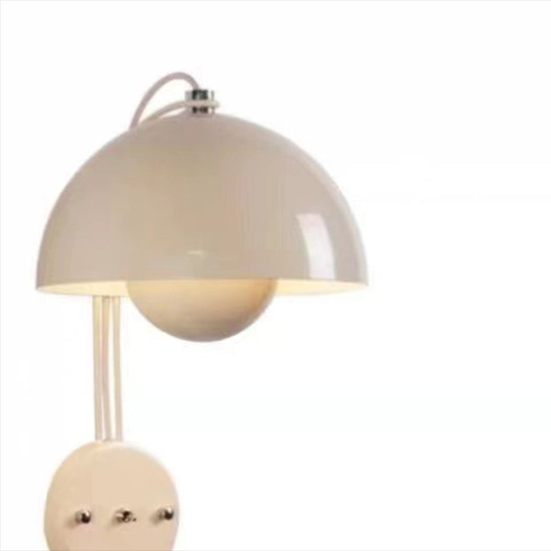 Metal Dome Shape Wall Light Modern Style 1 Light Wall Light Sconces