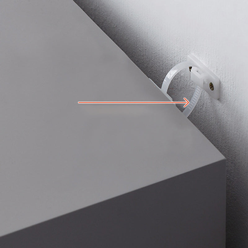 Contemporary Engineered Wood Storage Chest Bedroom Chest in Gray with Drawers