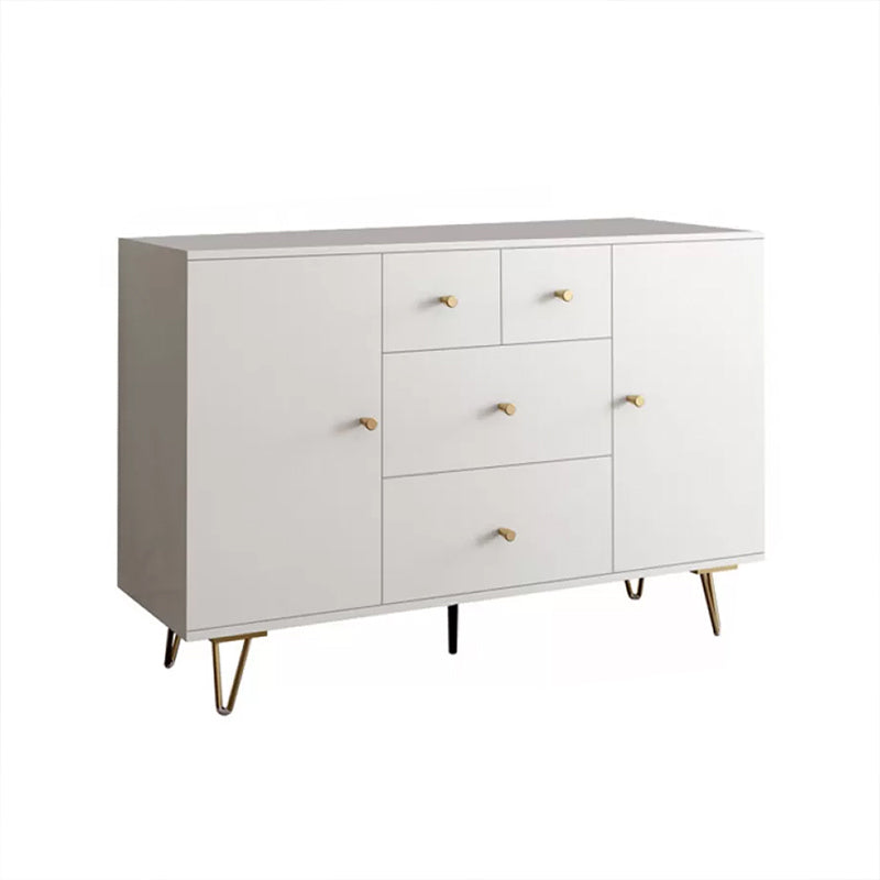 White Contemporary Chest Wood Storage Chest Dresser for Bedroom , 15.7" Wide
