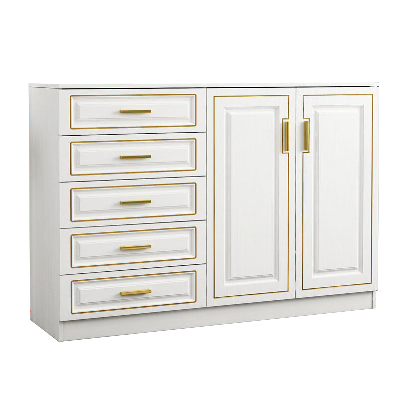 15.75" W Bachelor's Chest Wooden Home Double Dresser Without Mirror