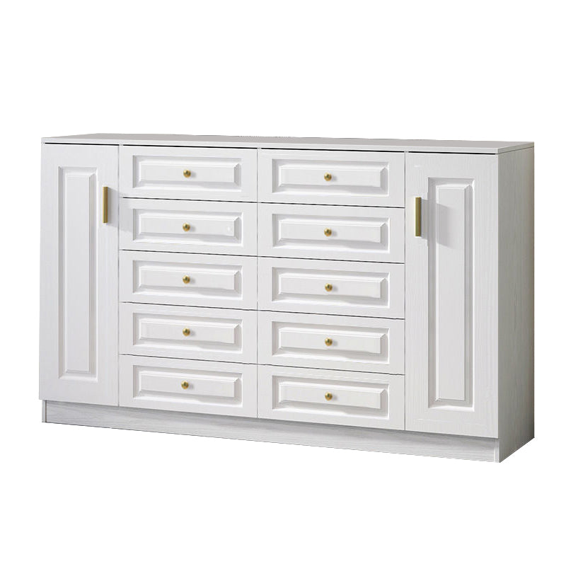 15.75" W Bachelor's Chest Wooden Home Double Dresser Without Mirror