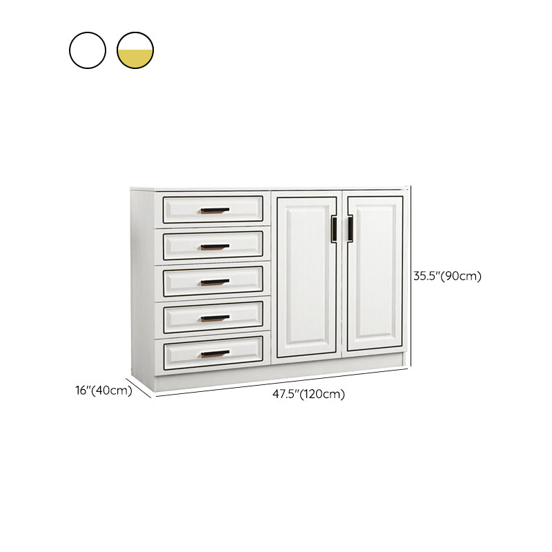 15.75" W Bachelor's Chest Wooden Home Double Dresser Without Mirror