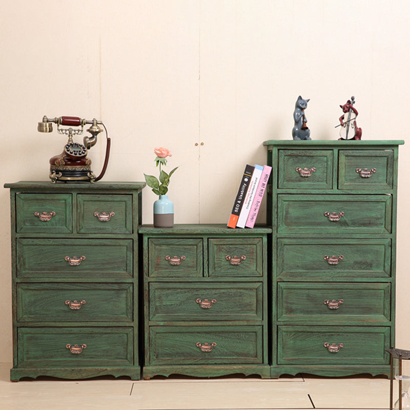 Coastal Storage Chest Dresser Solid Wood Storage Chest with 4/5/6 Drawers