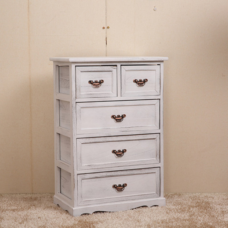 Coastal Storage Chest Dresser Solid Wood Storage Chest with 4/5/6 Drawers