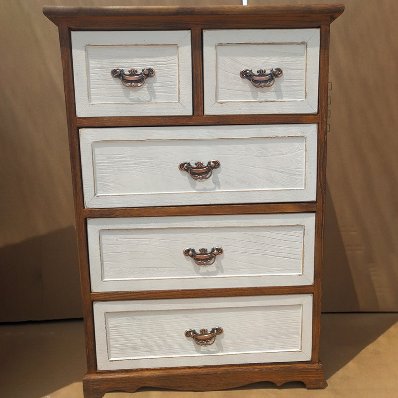 Coastal Storage Chest Dresser Solid Wood Storage Chest with 4/5/6 Drawers