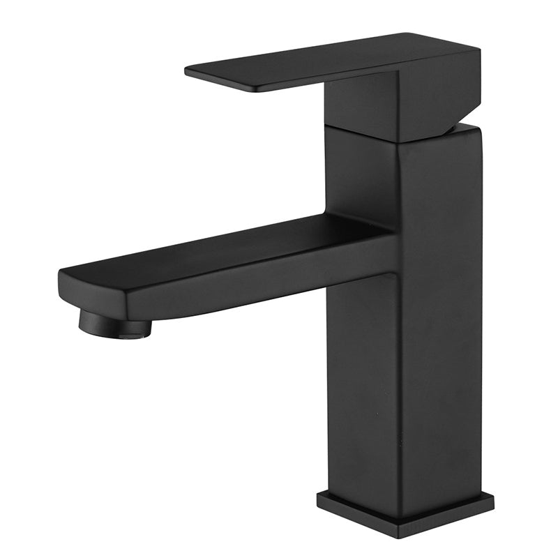 Basic Sink Faucet Plain Low Arc Metal Centerset Sink Faucet for Bathroom