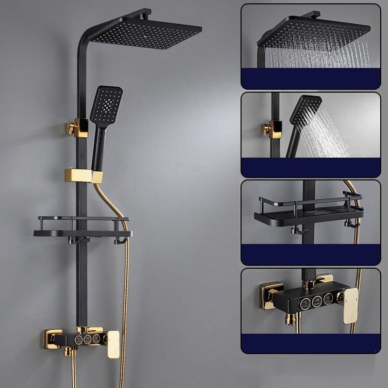 Modern Adjustable Faucet Water Flow Shower Faucet Shower Metal Hose Shower System on Wall