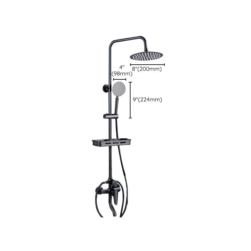 Adjustable Spray Pattern Shower Combo Metal Shower Faucet  Arm Shower Head with Slide Bar