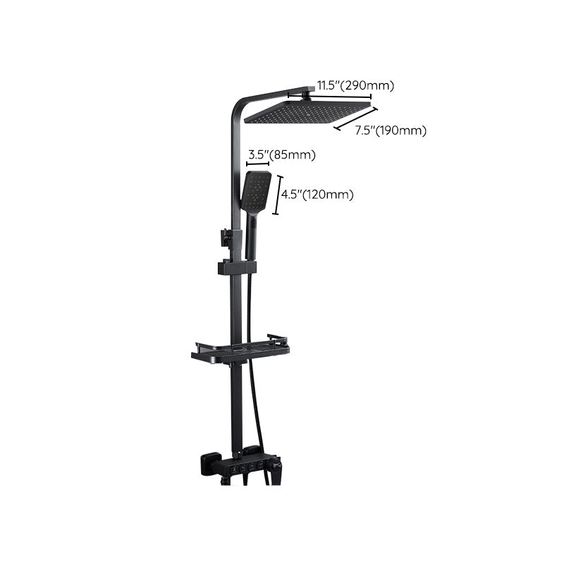 Adjustable Spray Pattern Shower Combo Metal Shower Faucet  Arm Shower Head with Slide Bar
