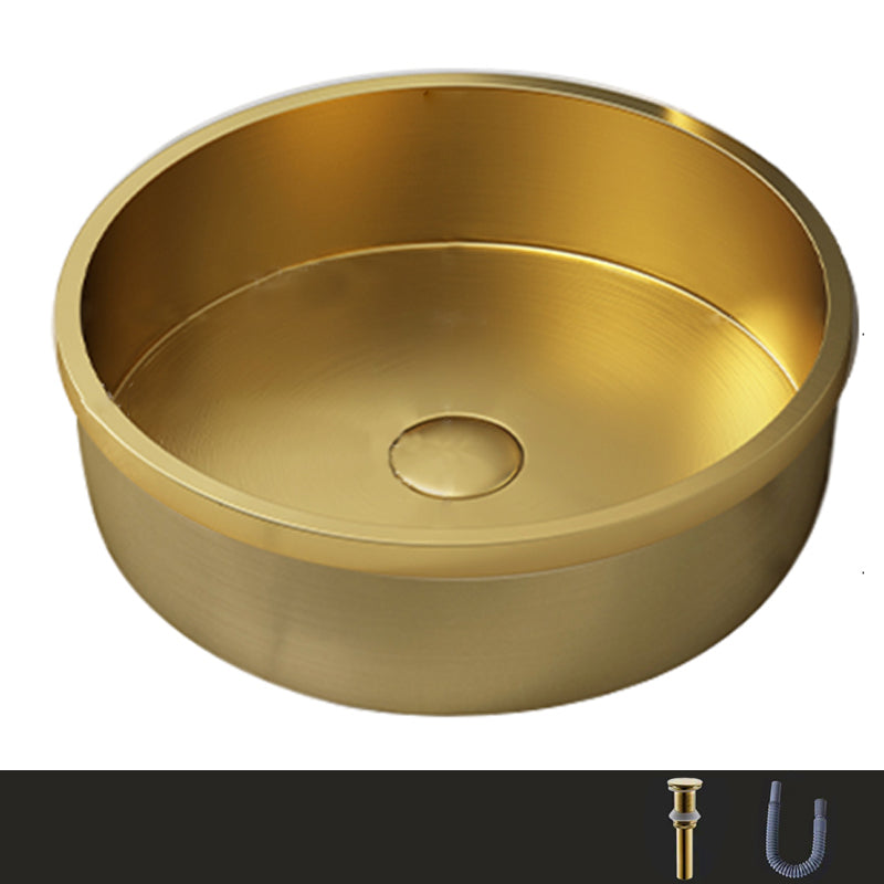 Modern No Craftsmanship Wash Stand Metal Round Bathroom Sink