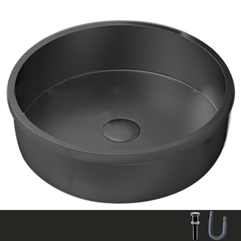 Modern No Craftsmanship Wash Stand Metal Round Bathroom Sink