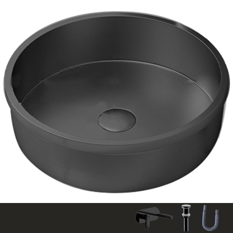 Modern No Craftsmanship Wash Stand Metal Round Bathroom Sink