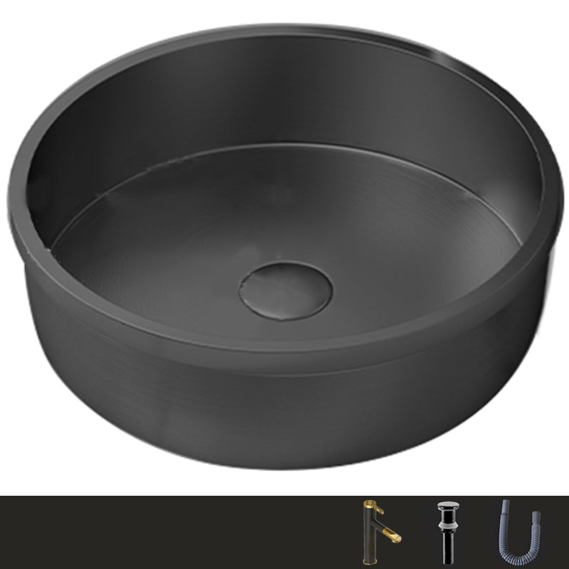 Modern No Craftsmanship Wash Stand Metal Round Bathroom Sink