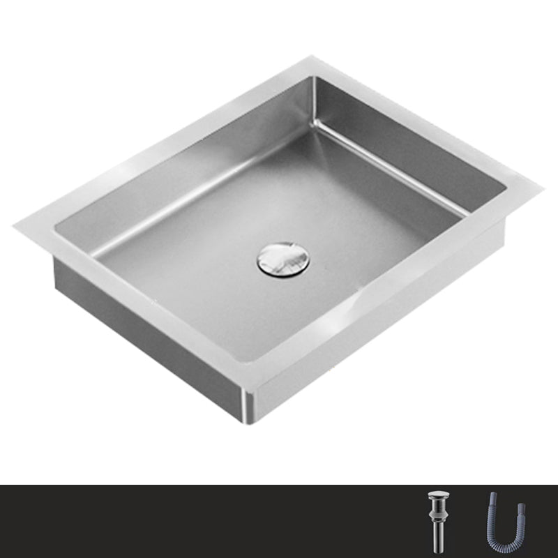 Metal Trough Bathroom Sink Modern Rectangular Trough Bathroom Sink
