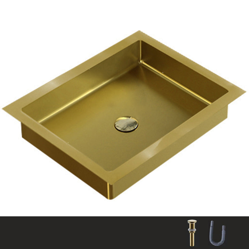 Metal Trough Bathroom Sink Modern Rectangular Trough Bathroom Sink