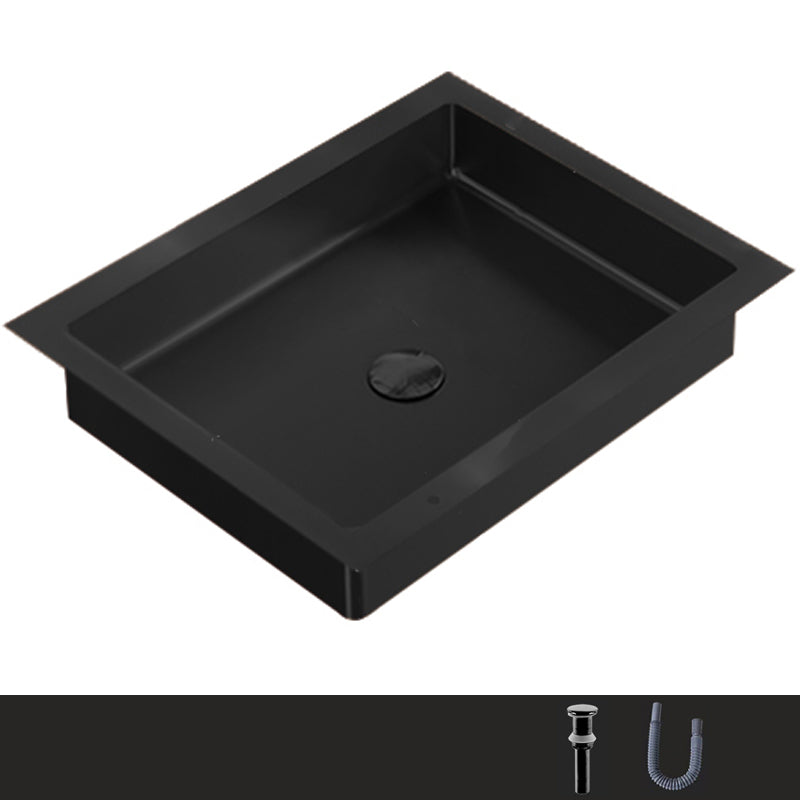 Metal Trough Bathroom Sink Modern Rectangular Trough Bathroom Sink