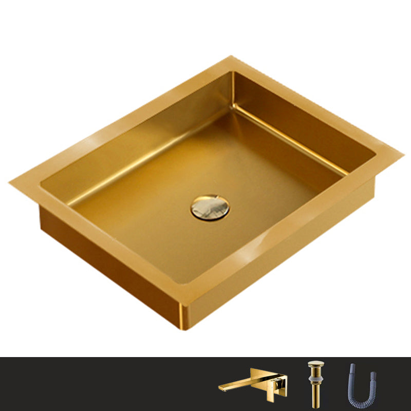 Metal Trough Bathroom Sink Modern Rectangular Trough Bathroom Sink