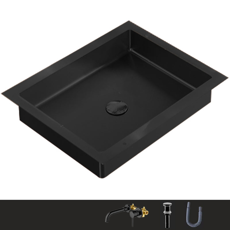 Metal Trough Bathroom Sink Modern Rectangular Trough Bathroom Sink