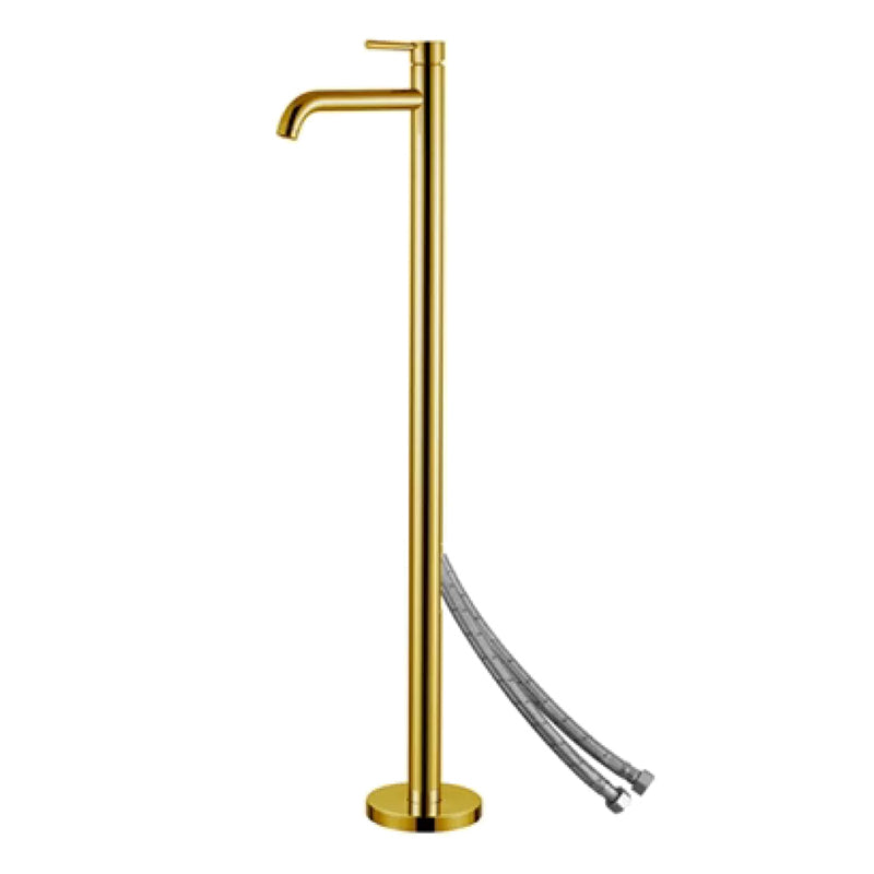Modern Freestanding Bathtub Faucet Metal Bathroom Faucet with Handle