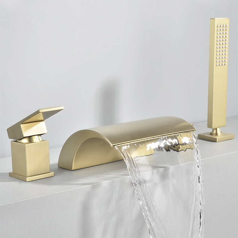 Contemporary Bath Faucet Trim Metal Deck Mounted Bathroom Faucet
