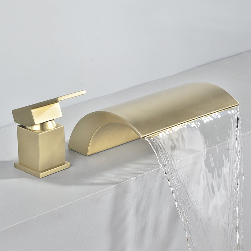 Contemporary Bath Faucet Trim Metal Deck Mounted Bathroom Faucet