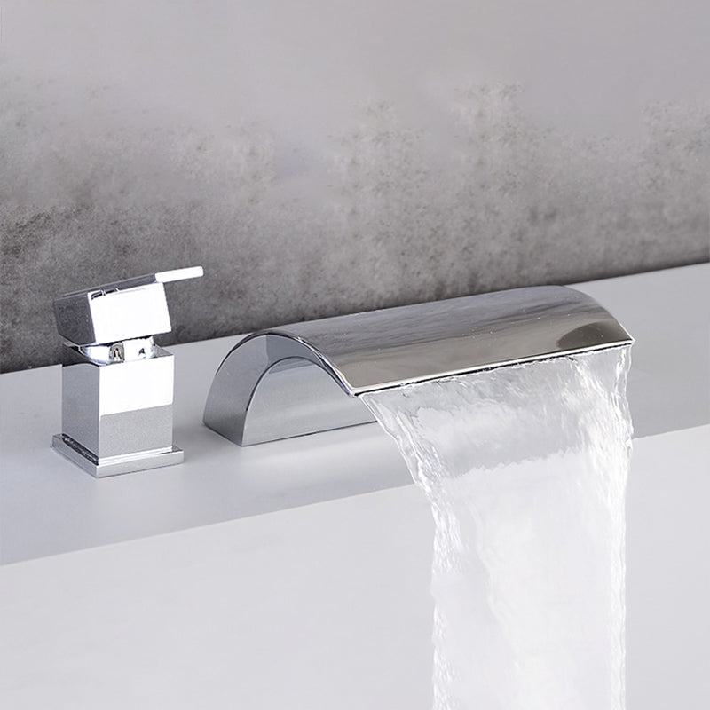 Contemporary Bath Faucet Trim Metal Deck Mounted Bathroom Faucet