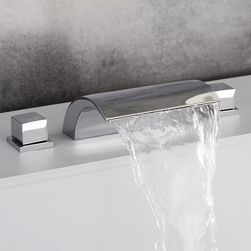 Contemporary Bath Faucet Trim Metal Deck Mounted Bathroom Faucet