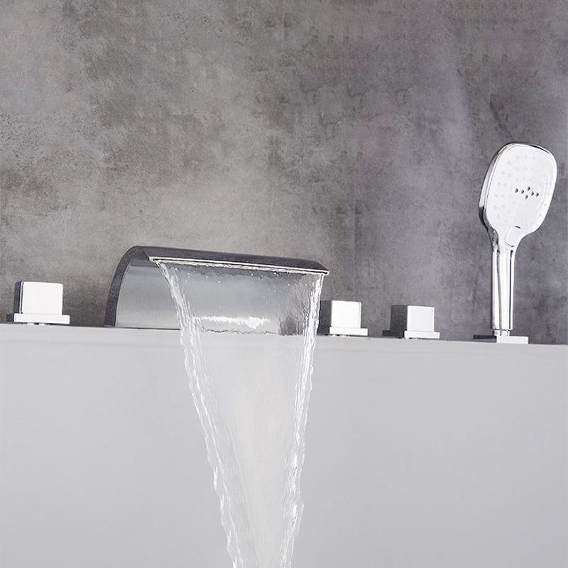 Contemporary Bath Faucet Trim Metal Deck Mounted Bathroom Faucet