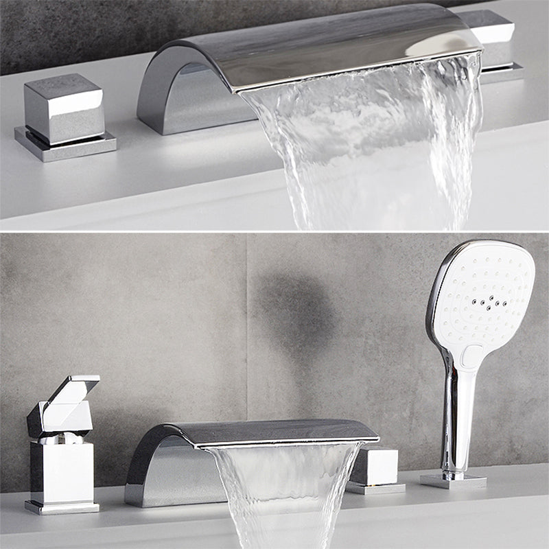 Contemporary Bath Faucet Trim Metal Deck Mounted Bathroom Faucet
