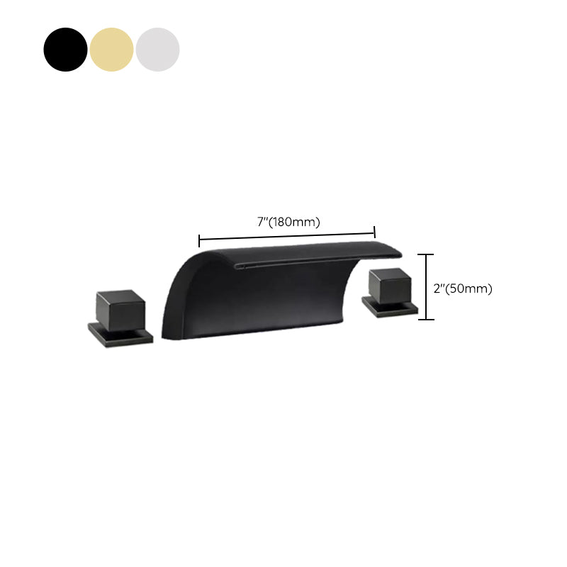 Contemporary Bath Faucet Trim Metal Deck Mounted Bathroom Faucet