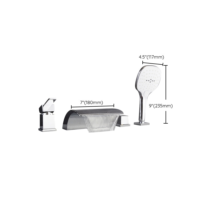 Contemporary Bath Faucet Trim Metal Deck Mounted Bathroom Faucet
