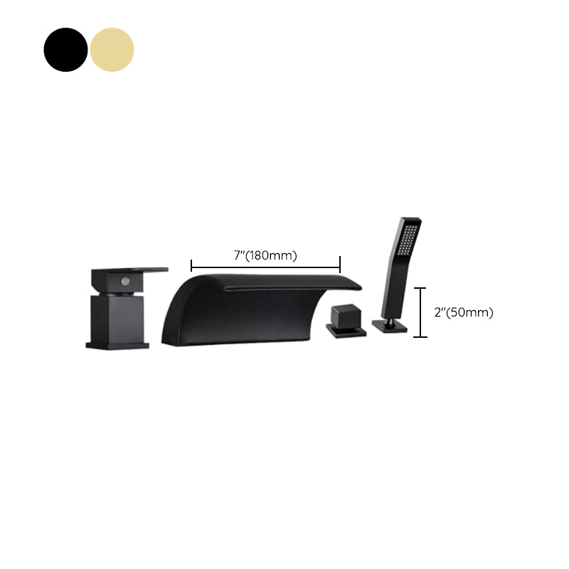 Contemporary Bath Faucet Trim Metal Deck Mounted Bathroom Faucet