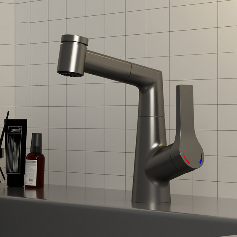 Basin Lavatory Faucet Solid Color Modern Vessel Sink Faucet for Bathroom