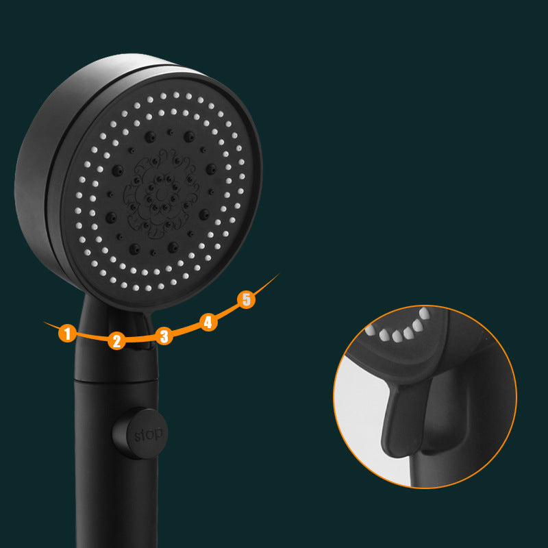 Modern Plastic Shower Head Adjustable Spray Pattern Handheld Shower Head