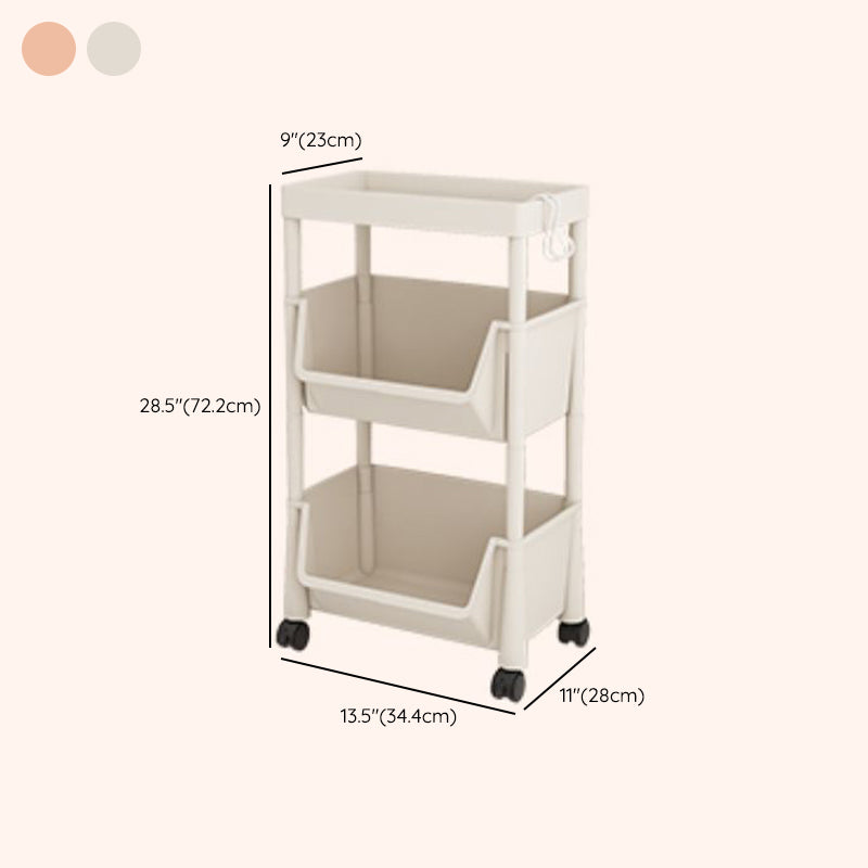 Contemporary Plastic Bookshelf White Standard Shelf Bookcase for Study Room